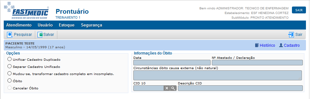 Gerenciamento de Cadastro de Usuário